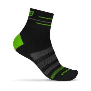 SOX sportovní ponožky černá-zelená Velikost (obuv): M/L