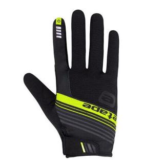 Spring+ cyklistické rukavice černá-žlutá Velikost oblečení: L
