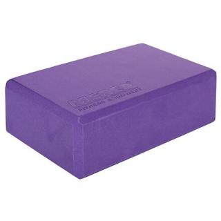Yoga Block kostka na jógu fialová výška/ šířka: 7,5 cm