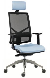 Kancelářská židle 1850 Syn Omnia Alu PDH Antares Barva: sv. modrá