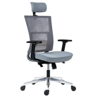 Kancelářská židle NEXT PDH ALU šedá Antares