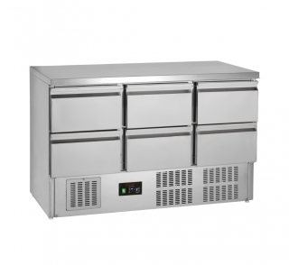 TEFCOLD GS365ST/6 Drawers (Saladeta 6 zásuvek nerez)