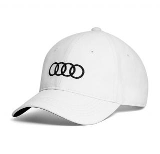 Audi kšiltovka bílá s černou výšivkou