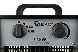 Elektrické topení s ventilátorem značky Geko 3,3kW