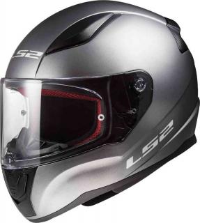 Integrální moto helma LS2 FF353 Rapid Solid matně stříbrná