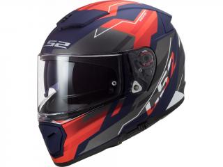 Integrální moto helma LS2 FF390 Breaker Evo Beta matně červeno-modrá