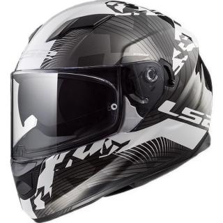Moto helma integrální LS2 FF320 Stream Evo Hype stříbrná