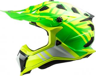 Moto helma LS2 MX700 Subverter Evo Gammax neonově zelená