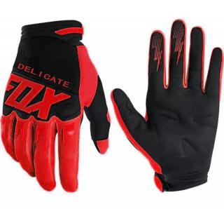 Motocrossové rukavice FOX červené