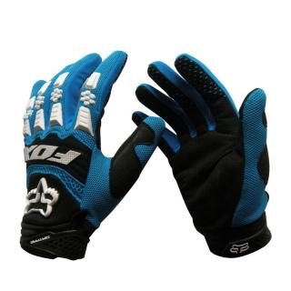 Motocrossové rukavice FOX modré