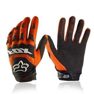 Motocrossové rukavice FOX oranžové