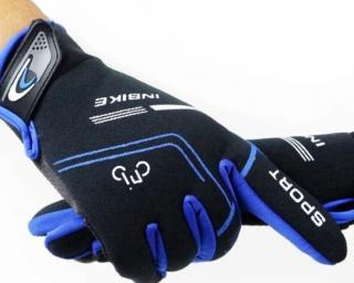 Motocrossové rukavice INBIKE modré