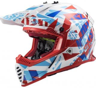 Motokrosová helma LS2 MX437 Fast Evo Mini červená