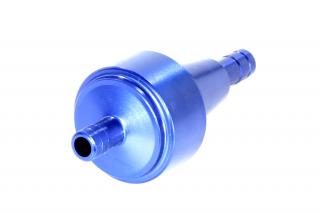 Tuningový filtr paliva v modré barvě