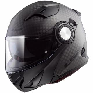 Výklopná moto helma LS2 FF313 Vortex Solid karbonová