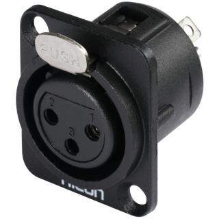 Hicon XLR mounting plug 3pin HI-X3DF-G