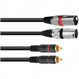 Kabel XC2-15 2x RCA - 2x XLR samec, 1,5 m