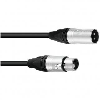 Sommer cable DMX cable XLR 3pin 1,5m bk Neutrik