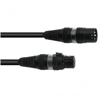 Sommer cable DMX cable XLR 3pin 1m bk Hicon