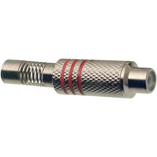 Stagg 0200-F-REDH, konektor Cinch červený