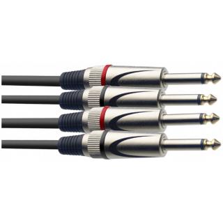 Stagg STC3P, kabel 2x JACK/2X JACK, 3m