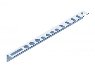 Držák nářadí - lišta jednoduchá, šířka 360 mm Barva: bílá