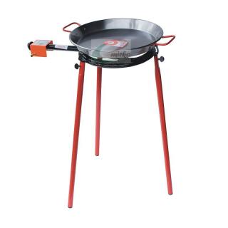 Set hořák L30 Paella 30 cm dva okruhy, stojan a pánev leštěná ocel 40 cm