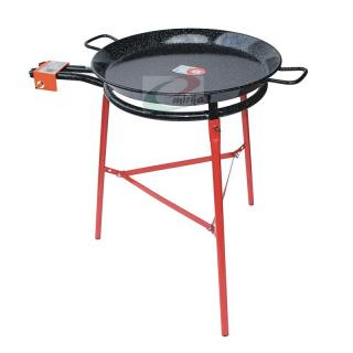 Set hořák M50 Paella 50 cm dva okruhy, a pánev smalt 65 cm