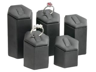 JKBox Koženkový set stojanů na prsteny AD-654/A25