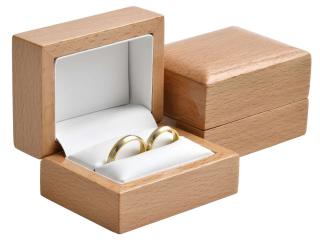 Luxusní dřevěná krabička na snubní prsteny, náušnice, manžetové knoflíčky EU-3/A20