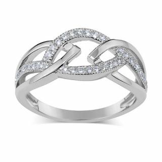Prsten ELISA ze stříbra s micro zirconia JJJR0222 Velikost prstenu: obvod 48 mm (průměr 15,3 mm)