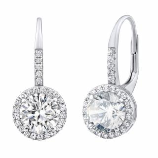 SILVEGO stříbrné náušnice se Swarovski® Zirconia MW02278SW