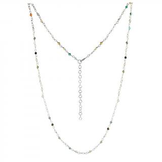 Silvego Stříbrný náhrdelník Arika s mixem pravých kamenů INS1008NMXS