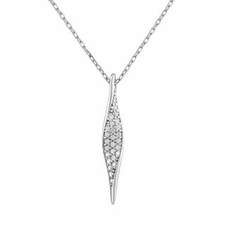 Silvego Stříbrný náhrdelník Marilyn s Brilliance Zirconia PRGPKU1N