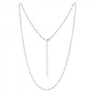 Silvego Stříbrný náhrdelník s pravým měsíčním kamenem Arika INS1001NMS