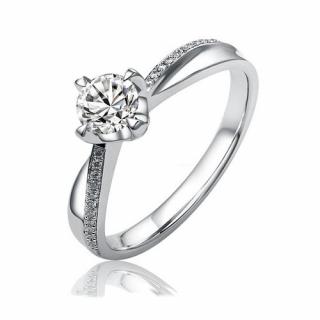 Silvego Stříbrný originální prsten Florence se Swarovski Zirconia SHZR302 Velikost prstenu: obvod 50 mm (průměr 15,9 mm)