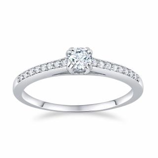 SILVEGO stříbrný prsten ATHENAIS se Swarovski® Zirconia - FNJSM023sw Velikost prstenu: obvod 60 mm (průměr 19,1 mm)