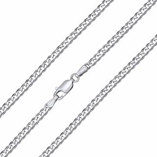 Silvego Stříbrný řetízek a náhrdelník - broušený Pancr 3 mm TTT80GDN Délka: 50 cm, Váha: 5,05g