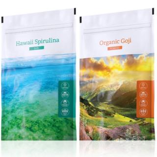 Hawaii Spirulina tabs + Organic Goji powder (klubová cena)