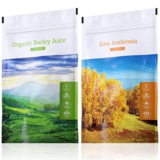 Organic Barley Juice powder + Raw Ambrosia pieces (klubová cena)