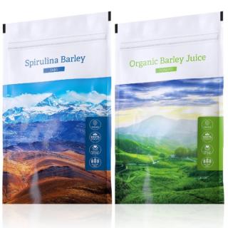 Spirulina Barley tabs + Organic Barley Juice powder (klubová cena)