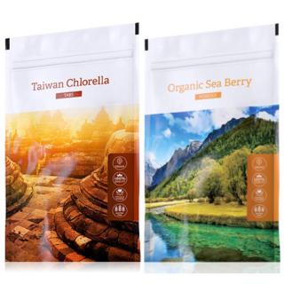 Taiwan Chlorella tabs + Organic Sea Berry powder (klubová cena)