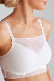 Amber top - bílý Košíček: A/B, Obvod: 85
