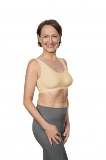 Linda SB - písková - protetická podprsenka po operaci prsu bezešvá Velikost: 2XL
