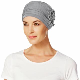 LOTUS turban - šedý melír