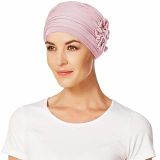 LOTUS turban - světle růžový melír