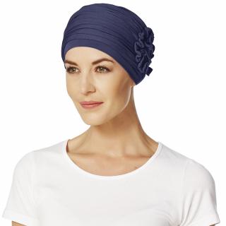 LOTUS turban - tmavě modrý