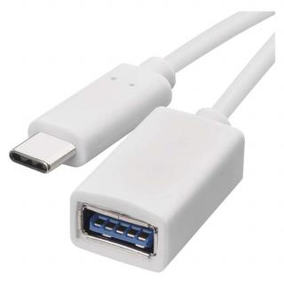 Datový OTG kabel USB-A 3.0 / USB-C 3.0 s funkcí redukce | Emos SM7054 | 15 cm | bílý