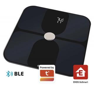 Digitální osobní váha EV107; podpora Bluetooth; aplikace pro Android a iOS