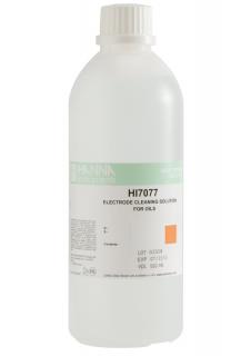 HI 7077L; Čistící roztok pro pH, ORP a vodivostní elektrody na tuky a oleje, 500 ml